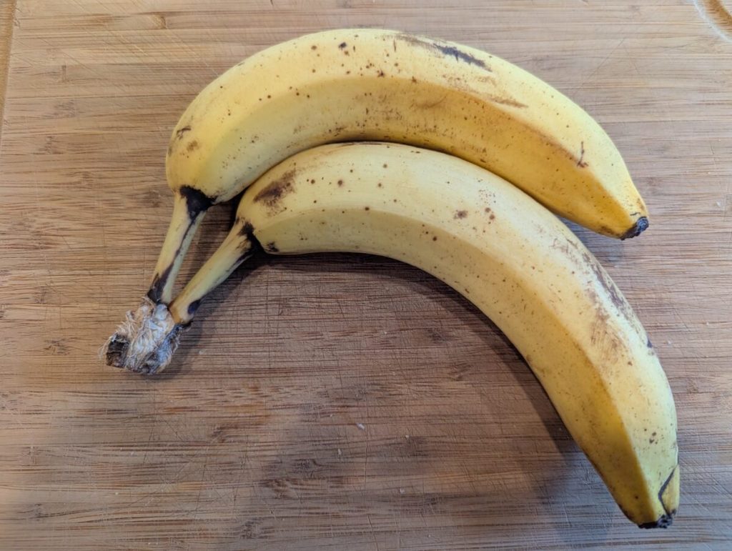 the right ripeness of the bananas